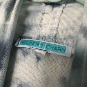 Silver Charm Sweaters - Long Hand Died Tie-Dye Cardigan Silver Charm Sweaters - Long Hand Died Tie-Dye Cardigan
